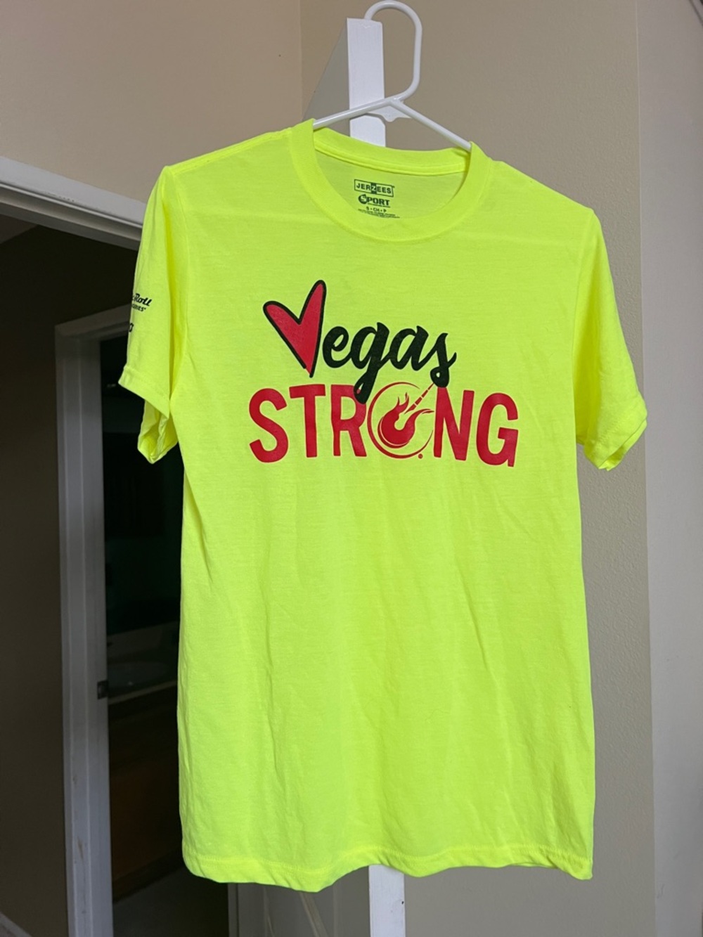 Jerzees Neon Yellow Crewneck Tee